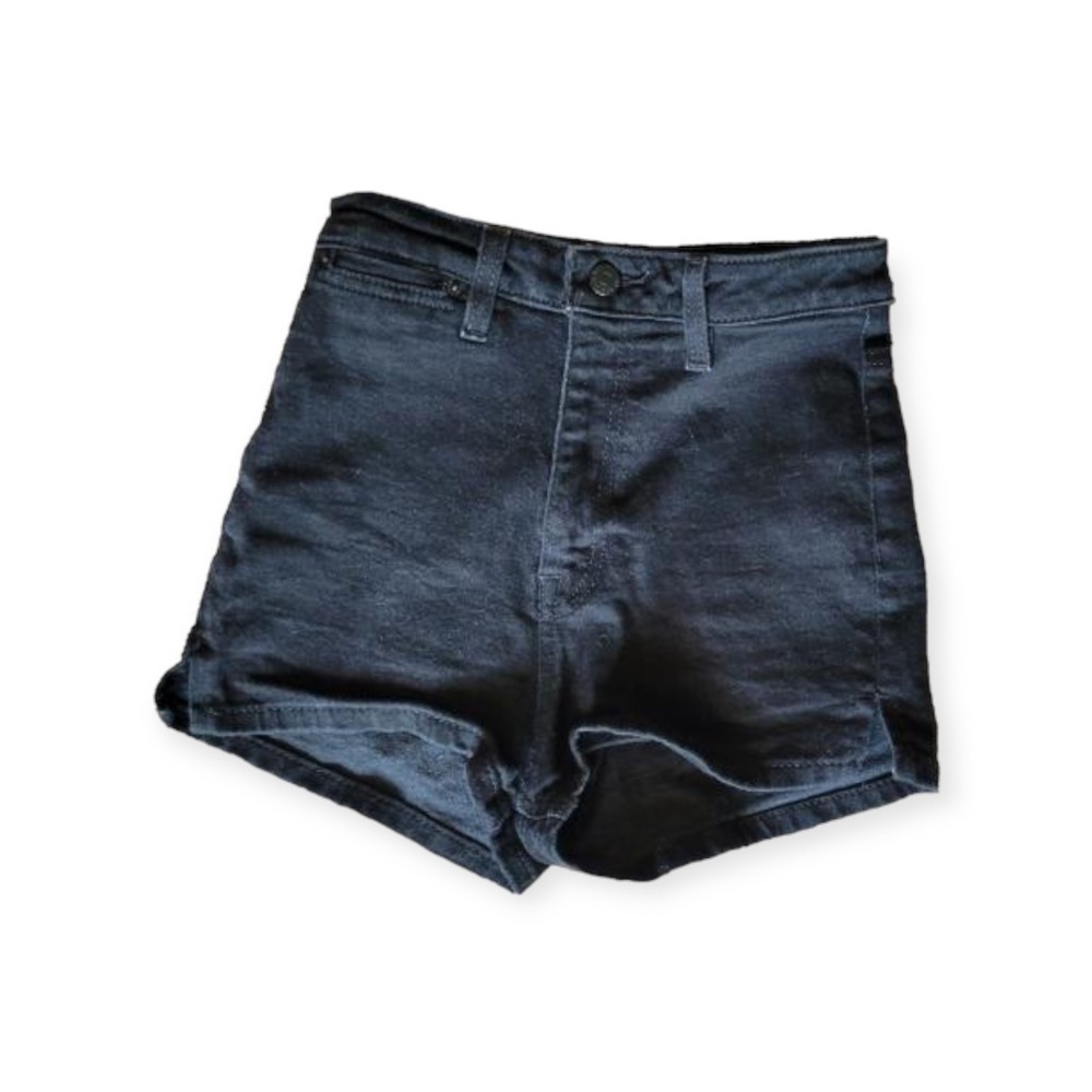 Urban Outfitters BDG pin up high rise black denim shorts Size 25